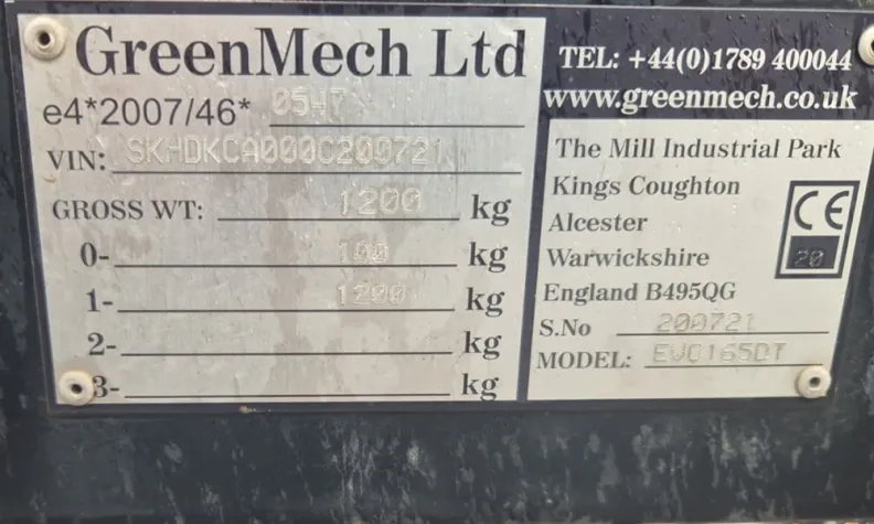 6" Wood Chipper GreenMech EVO165D 2021